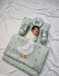07 Piece's Of Baby Carry Nest – Soft Sleeping Nest with Pillow,Bolsters Etc