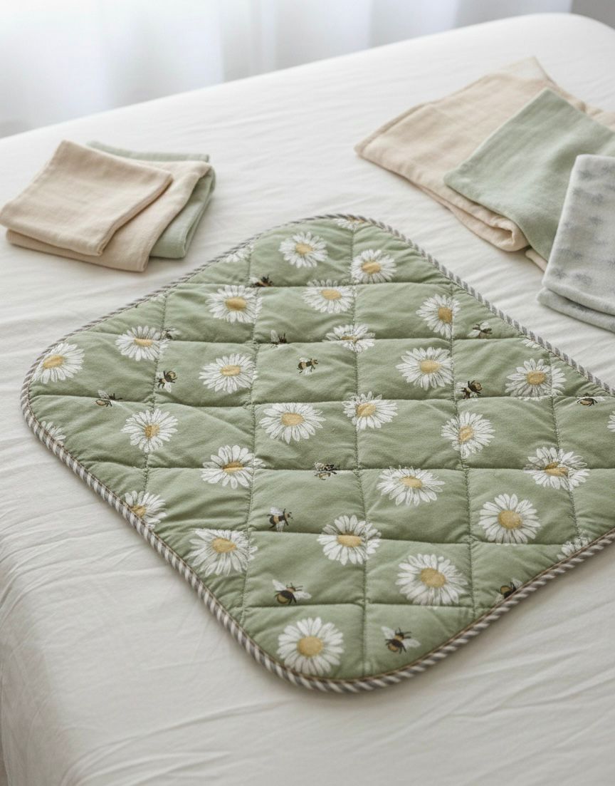 Imported Soft Quilted Baby Changing Sheet-PAIR OF 3